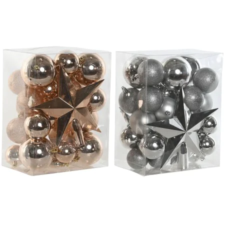 Palle di Natale Home ESPRIT Dorato PVC 20 x 13 x 26 cm (2 Unità) di Home ESPRIT, Natale - Rif: S3058872, Prezzo: 23,39 €, Sco...