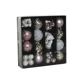 Bolas de Navidad Home ESPRIT Rosa PVC 25 x 6 x 25 cm de Home ESPRIT, Navidad - Ref: S3058873, Precio: 9,52 €, Descuento: %