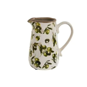 Brocca Home ESPRIT Bianco Marrone Verde Gres Shabby Chic Oliva di Home ESPRIT, Brocche e decanter - Rif: S3058889, Prezzo: 10...