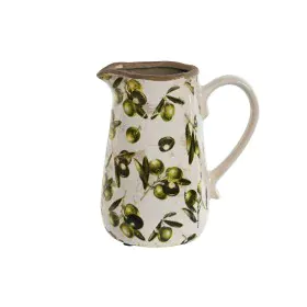 Jug Home ESPRIT White Brown Green Stoneware Shabby Chic Olive by Home ESPRIT, Jugs and decanters - Ref: S3058889, Price: 9,95...