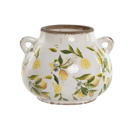 Vase Home ESPRIT Jaune Blanc Marron Grès Citron 21 x 20 x 16 cm de Home ESPRIT, Vases - Réf : S3058890, Prix : 17,29 €, Remis...