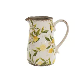 Jug Home ESPRIT White Brown Stoneware Lemon Shabby Chic by Home ESPRIT, Jugs and decanters - Ref: S3058891, Price: 10,36 €, D...