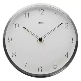 Horloge Murale Aluminium (4,3 x 30 x 30 cm) de Versa, Pendules murales - Réf : S3400372, Prix : 19,30 €, Remise : %