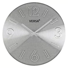 Orologio da Parete Versa Argentato Metallo Alluminio 4 x 35,5 x 35,5 cm di Versa, Orologi da parete - Rif: S3401694, Prezzo: ...