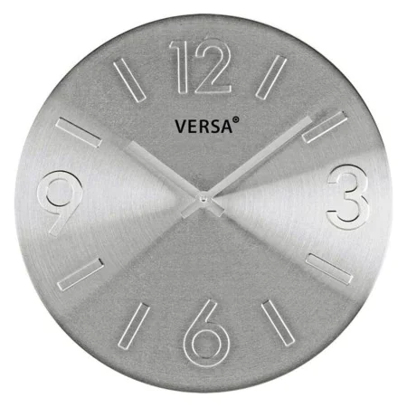 Reloj de Pared Versa Plateado Metal Aluminio 4 x 35,5 x 35,5 cm de Versa, Relojes de pared - Ref: S3401694, Precio: 15,73 €, ...