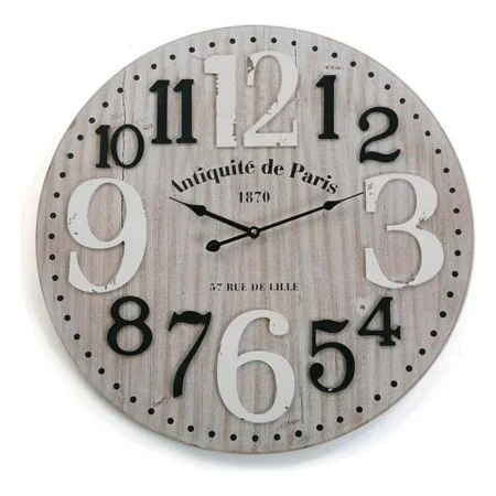 Reloj de Pared Versa Madera MDF (4,5 x 60 x 60 cm) de Versa, Relojes de pared - Ref: S3402424, Precio: 37,92 €, Descuento: %