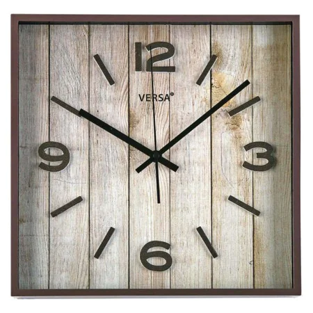 Reloj de Pared Versa Marrón Plástico Escandinavo/Nórdico 4,1 x 28 x 28 cm de Versa, Relojes de pared - Ref: S3402573, Precio:...