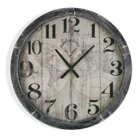 Horloge Murale Versa Map World Bois MDF (6,5 x 76,5 x 76,5 cm) de Versa, Pendules murales - Réf : S3403997, Prix : 66,53 €, R...