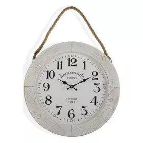 Wall Clock Versa Homemade MDF Wood 5 x 51,5 x 50 cm Grey Vintage by Versa, Wall Clocks - Ref: S3404070, Price: 45,15 €, Disco...