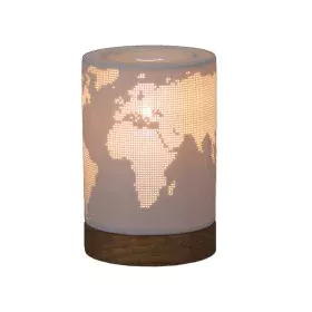 Lampada da Tavolo Mappamondo Legno Porțelan di Versa, Lampade da tavolo e abat-jour - Rif: S3406613, Prezzo: 17,35 €, Sconto: %