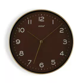 Orologio da Parete Versa Dorato Marrone PU (30,5 x 4,3 x 30,5 cm) di Versa, Orologi da parete - Rif: S3408204, Prezzo: 14,96 ...