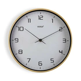 Horloge Murale Versa Bois Blanc 30,5 x 4,3 x 30,5 cm Quartz Polyuréthane de Versa, Pendules murales - Réf : S3408205, Prix : ...