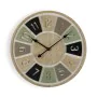 Reloj de Pared Versa Madera MDF Madera MDF y cristal (4,5 x 60 x 60 cm) de Versa, Relojes de pared - Ref: S3409420, Precio: 5...