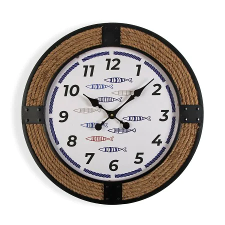 Horloge Murale Versa Poissons 2 x 60 x 60 cm Métal de Versa, Pendules murales - Réf : S3410076, Prix : 46,39 €, Remise : %