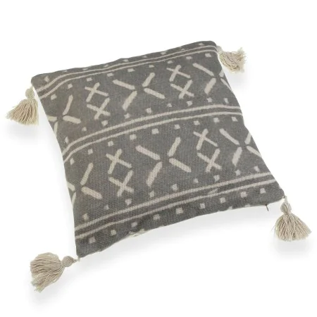 Cushion Versa Grey Tassels 10 x 45 x 45 cm by Versa, Cushions - Ref: S3410797, Price: 8,51 €, Discount: %