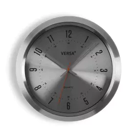 Reloj de Pared Versa Plateado Metal Aluminio Cuarzo 6 x 35,5 x 35,5 cm de Versa, Relojes de pared - Ref: S3410834, Precio: 19...