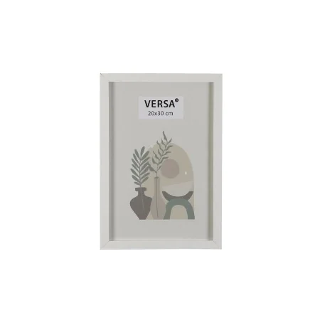 Photo frame Versa White MDF Wood Vintage 1,2 x 32 x 22 cm by Versa, Table and wall frames - Ref: S3412813, Price: 5,32 €, Dis...