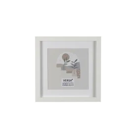 Cadre Photos Versa Blanc Bois MDF 1,2 x 22 x 22 cm de Versa, Cadres muraux et de table - Réf : S3412821, Prix : 6,26 €, Remis...