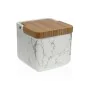 Salt Shaker with Lid Versa Ceramic Bamboo Steel Dolomite Marble 11,7 x 11,2 x 11,7 cm by Versa, Dispensers for dressings and ...