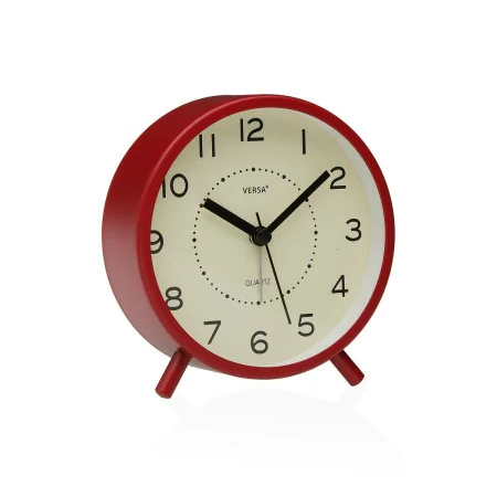 Table clock Versa Zeal Red Plastic 5,4 x 11,8 x 11 cm by Versa, Desk & Shelf Clocks - Ref: S3412946, Price: 9,38 €, Discount: %