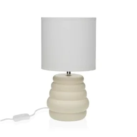 Desk lamp Versa Beige Ceramic 40 W 17 x 32,2 cm by Versa, Bedside and Table Lamps - Ref: S3412966, Price: 19,66 €, Discount: %