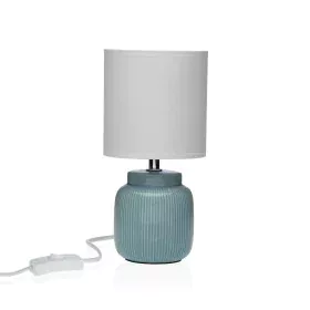 Desk lamp Versa Vesta Blue Ceramic 13 x 26 x 10 cm by Versa, Bedside and Table Lamps - Ref: S3413038, Price: 10,36 €, Discoun...