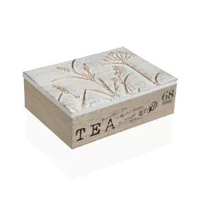 Box for Infusions Versa MDF Wood 18 x 7,5 x 24 cm Flowers by Versa, Tea and coffee storage - Ref: S3413097, Price: 10,36 €, D...