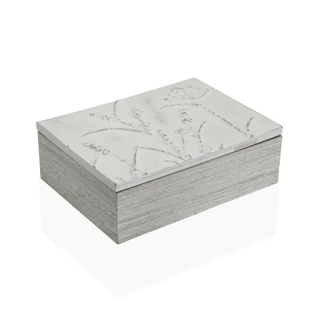 Caixa para Infusões Versa Branco Madeira MDF 18 x 7,5 x 24 cm Bloemen de Versa, Arrumação para chá e café - Ref: S3413102, Pr...