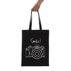 Damen Handtasche Versa Smile Schwarz 36 x 48 x 36 cm von Versa, Schultertaschen - Ref: S3413314, Preis: 4,79 €, Rabatt: %