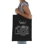 Bolso Mujer Versa Smile Negro 36 x 48 x 36 cm de Versa, Shoppers y bolsos de hombro - Ref: S3413314, Precio: 4,79 €, Descuent...