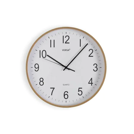 Wall Clock Versa Plastic Quartz MDF Wood 4 x 30 x 30 cm by Versa, Wall Clocks - Ref: S3413477, Price: 15,44 €, Discount: %