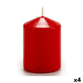 Vela Vermelho Cera (7 x 10 x 7 cm) (4 Unidades) de Acorde, Velas - Ref: S3622383, Preço: 7,47 €, Desconto: %