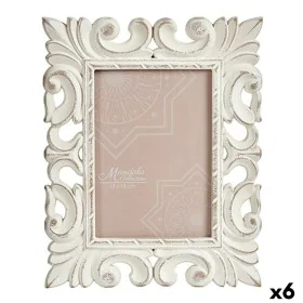 Cadre photo Blanc Bois MDF 21,2 x 13 x 26,5 cm (6 Unités) de Gift Decor, Cadres muraux et de table - Réf : S3625335, Prix : 2...