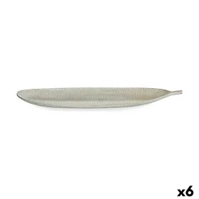 Tray White MDF Wood Leaf of a plant 59,5 x 3 x 21,6 cm Decoration (6 Units) by Gift Decor, Trays - Ref: S3625497, Price: 28,5...