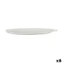 Tabuleiro Branco Madeira MDF Folha de planta 49 x 2,7 x 17,3 cm Decoração (6 Unidades) de Gift Decor, Bandejas - Ref: S362550...