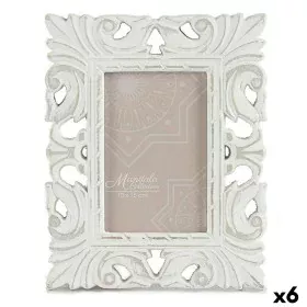 Moldura de Fotos 18,5 x 23 x 1,3 cm Branco Madeira MDF (6 Unidades) de Gift Decor, Molduras de parede e mesa - Ref: S3625507,...