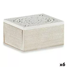 Caixa Decorativa 16 x 8 x 11 cm Madeira (6 Unidades) de Gift Decor, Caixas - Ref: S3625508, Preço: 20,23 €, Desconto: %