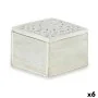 Boîte Décorative Blanc Bois 11,5 x 8 x 11,5 cm (6 Unités) de Gift Decor, Boîtes - Réf : S3625509, Prix : 20,09 €, Remise : %