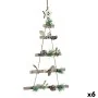 Décorations de Noël Sapin de Noël Marron Argenté Bois Plastique 34 x 5 x 65 cm (6 Unités) de Krist+, Noël - Réf : S3627539, P...