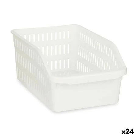 Contenitore per Frigorifero Bianco Plastica 20,3 x 12,8 x 30,5 cm (24 Unità) di Kinvara, Conservazione di alimenti - Rif: S36...