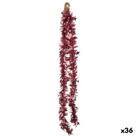 Garland Tinsel Plastic Pink 11 x 11 x 200 cm (36 Units) by Krist+, Christmas - Ref: S3630046, Price: 54,30 €, Discount: %