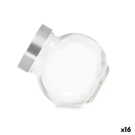 Biscuit jar Transparent Metal Glass 2,2 L (16 Units) by Vivalto, Food storage - Ref: S3631622, Price: 57,51 €, Discount: %