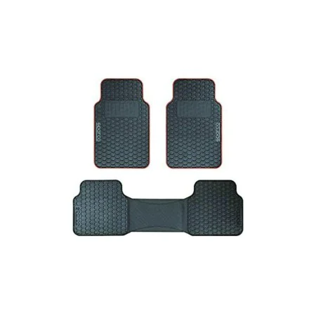 Set di Tappetini per Auto Sparco SPCF500RD Nero/Rosso Nero Rosso (3 pcs) di Sparco, Tappetini antiscivolo - Rif: S3701045, Pr...