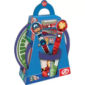 Conjunto de Louça Infantil The Avengers CZ11304 Plástico (5 Peças) de The Avengers, Louças infantis - Ref: S37115718, Preço: ...