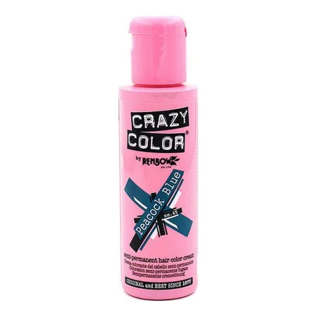 Semi-permanente Tönung Peacock Blue Crazy Color Nº 45 (100 ml) von Crazy Color, Tönungen - Ref: S4245744, Preis: 7,94 €, Raba...