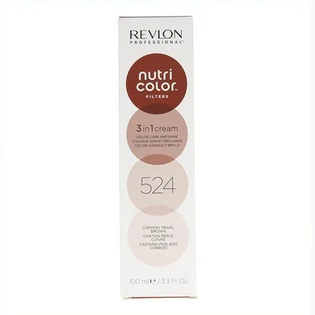 Maschera per Capelli Nutriente 524 Revlon Castano Rame (100 ml) di Revlon, Balsami ad azione profonda e trattamenti - Rif: S4...