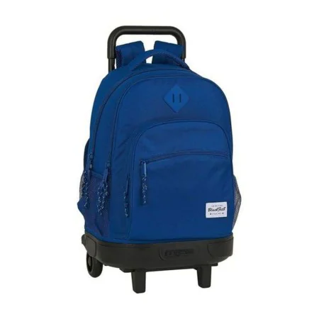 School Rucksack with Wheels Compact BlackFit8 Oxford Dark blue 33 X 45 X 22 cm by BlackFit8, Children's Backpacks - Ref: S430...