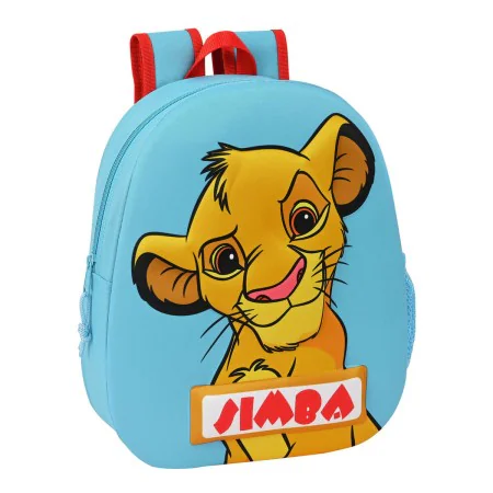 3D School Bag The Lion King Simba Red Light Blue by The Lion King, Children's Backpacks - Ref: S4304491, Price: 8,66 €, Disco...