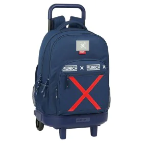 School Rucksack with Wheels Munich Spike Navy Blue by Munich, Children's Backpacks - Ref: S4304596, Price: 28,22 €, Discount: %