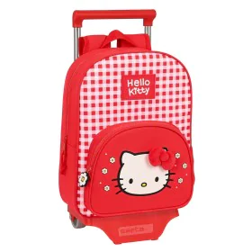 Mochila Escolar con Ruedas Hello Kitty Spring Rojo (26 x 34 x 11 cm) de Hello Kitty, Mochilas infantiles - Ref: S4307600, Pre...